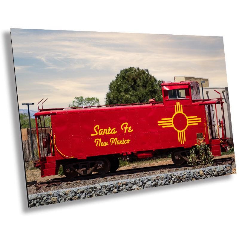 Santa Fe Southern Railway Caboose Print: New Mexico Historic Wall Art