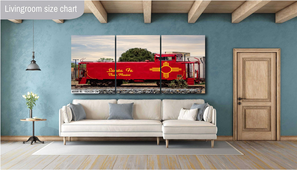 Santa Fe Southern Railway Caboose Print: New Mexico Historic Wall Art
