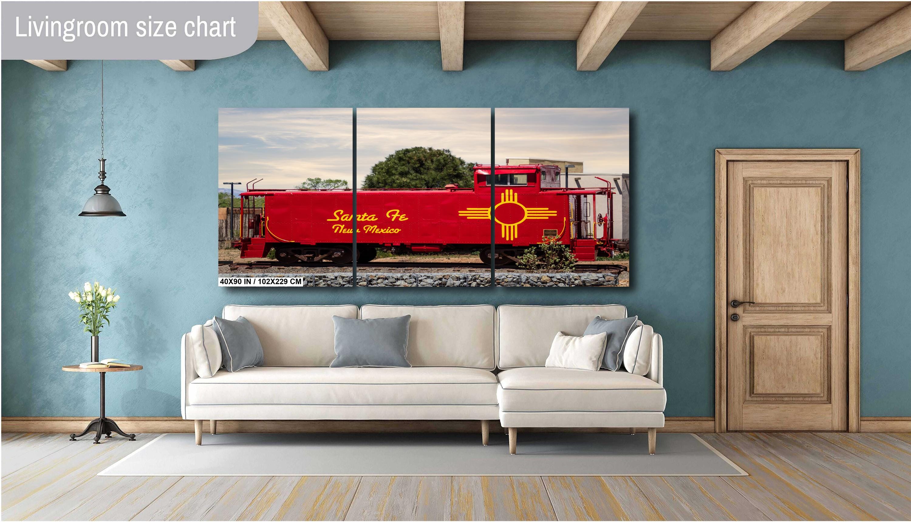 Santa Fe Southern Railway Caboose Print: New Mexico Historic Wall Art