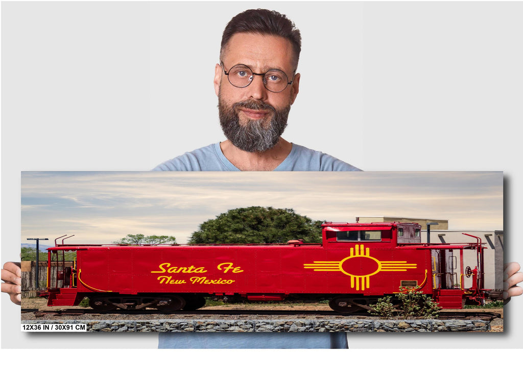 Santa Fe Southern Railway Caboose Print: New Mexico Historic Wall Art
