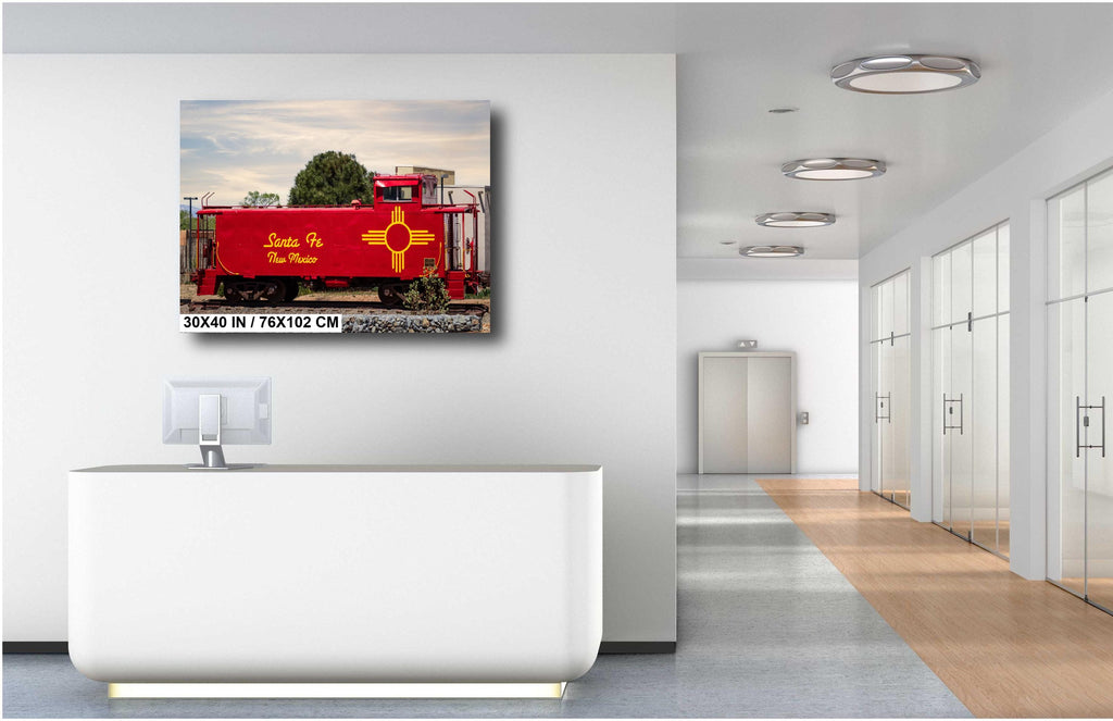 Santa Fe Southern Railway Caboose Print: New Mexico Historic Wall Art