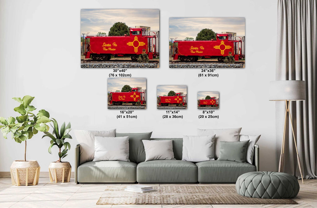 Santa Fe Southern Railway Caboose Print: New Mexico Historic Wall Art