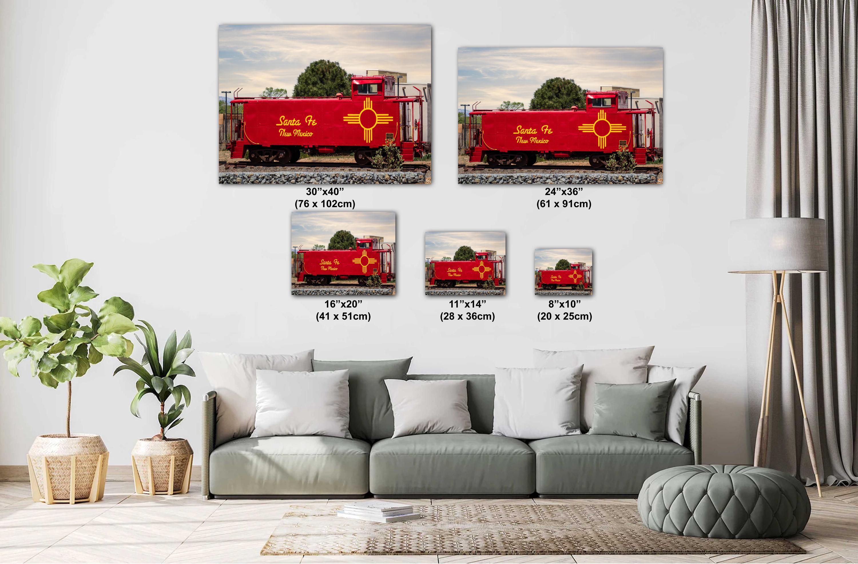 Santa Fe Southern Railway Caboose Print: New Mexico Historic Wall Art