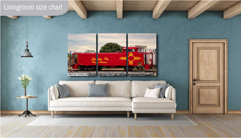 Santa Fe Southern Railway Caboose Print: New Mexico Historic Wall Art