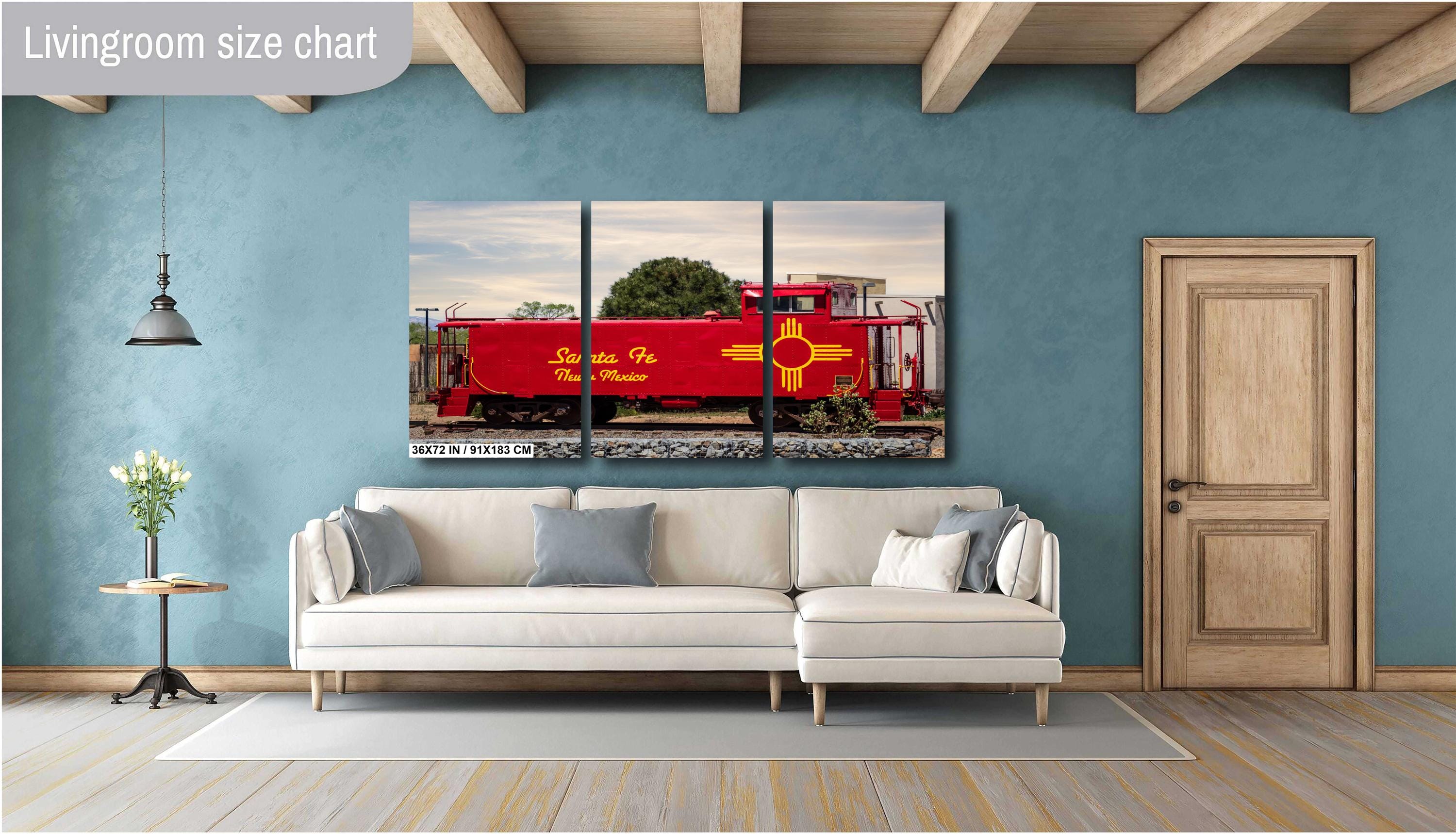 Santa Fe Southern Railway Caboose Print: New Mexico Historic Wall Art