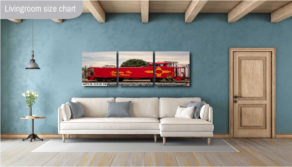 Santa Fe Southern Railway Caboose Print: New Mexico Historic Wall Art