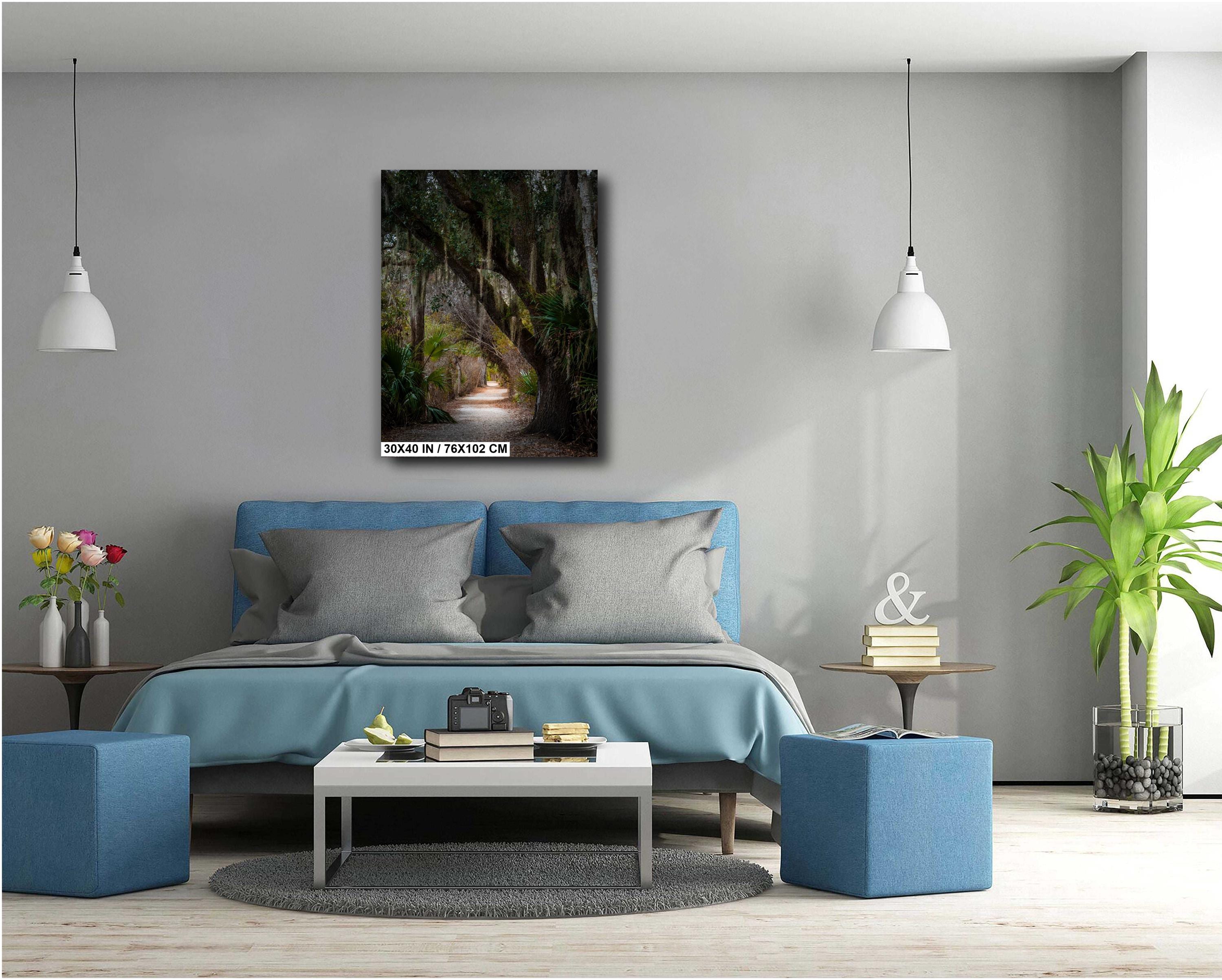 Canopy of Tranquility: Live Oak in Sea Pines Forest Hilton Head South Carolina Wall Art Print Nature Aluminum/Acrylic/Metal/Canvas