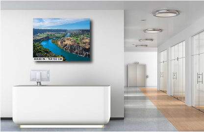 Snake River Canyon Print: Twin Falls Idaho Panoramic View