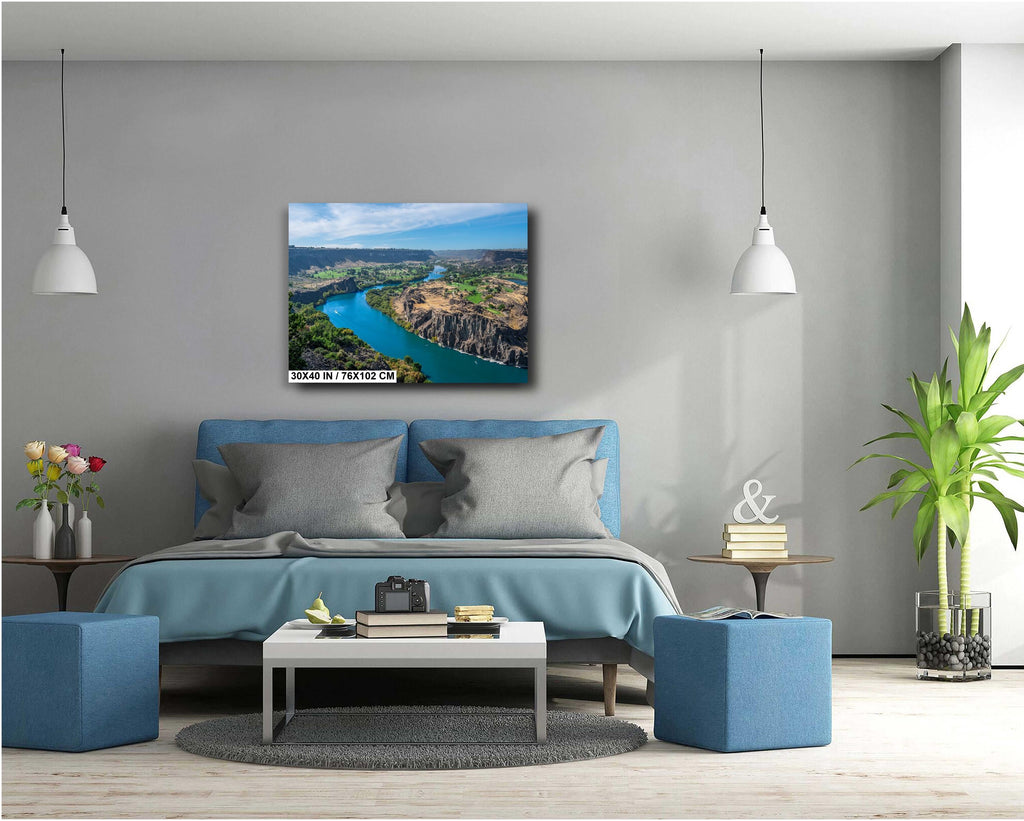 Snake River Canyon Print: Twin Falls Idaho Panoramic View