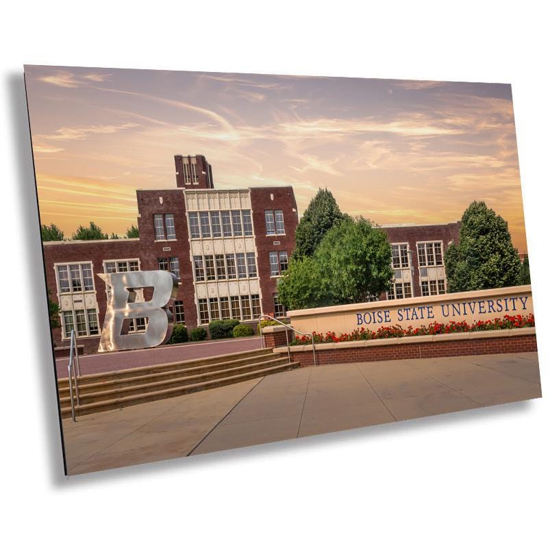 Boise State University Print: Idaho Landmark Wall Art
