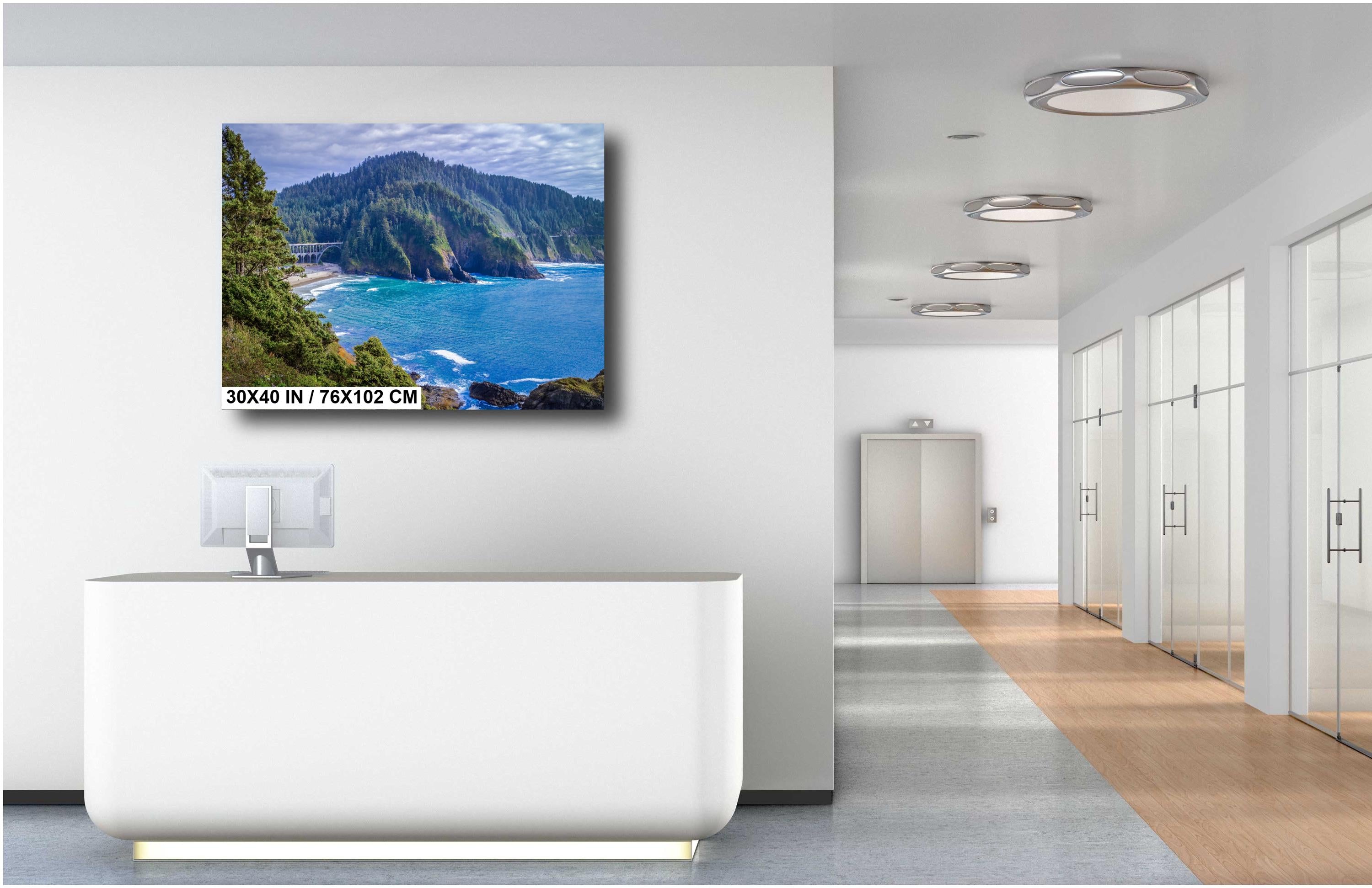 Oregon Coast Print: Cape Creek Bridge, Florence Oregon Seascape
