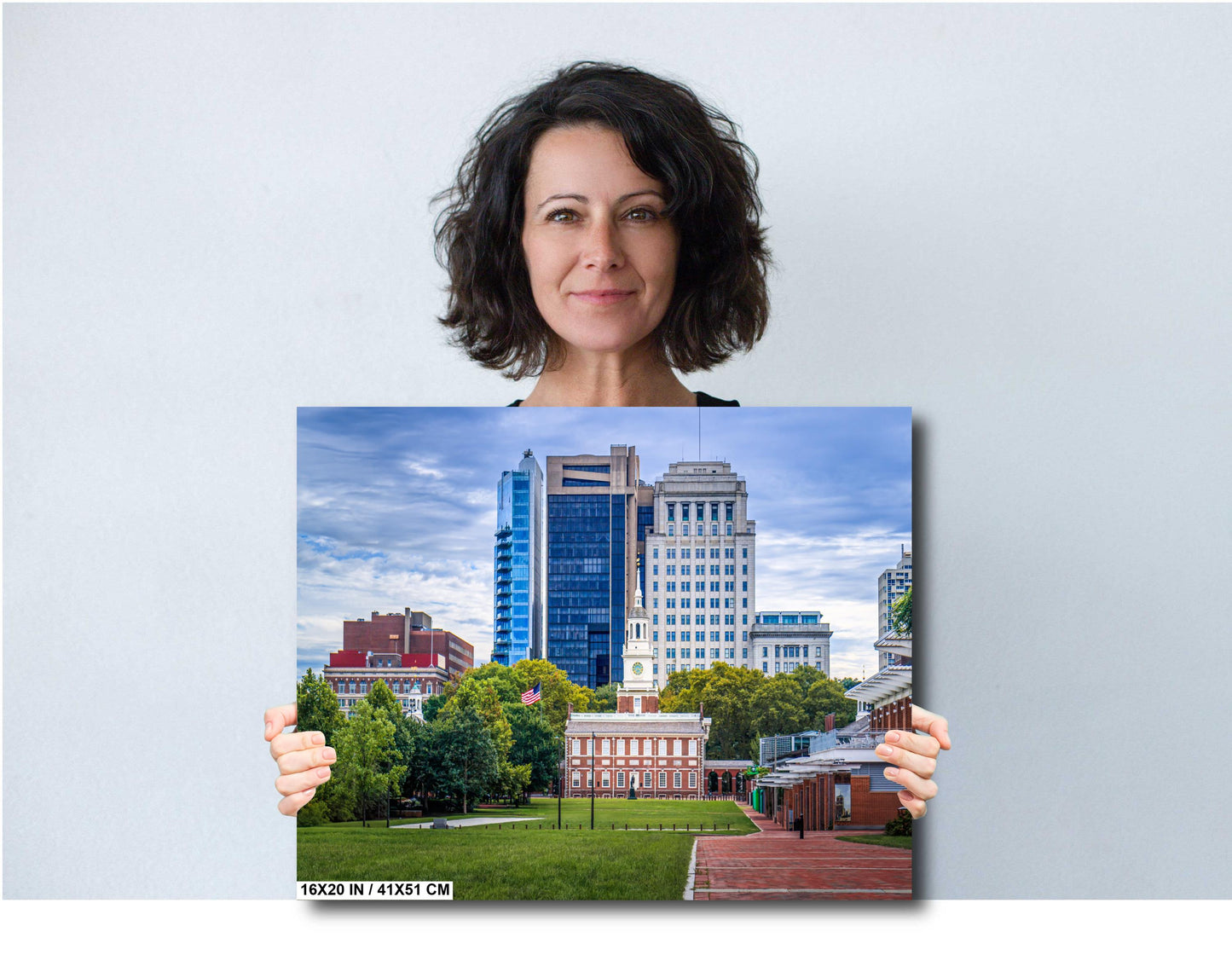 Philadelphia Skyline Print: Independence Hall, Urban Cityscape Wall Art