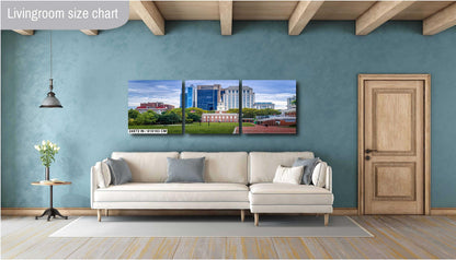 Philadelphia Skyline Print: Independence Hall, Urban Cityscape Wall Art