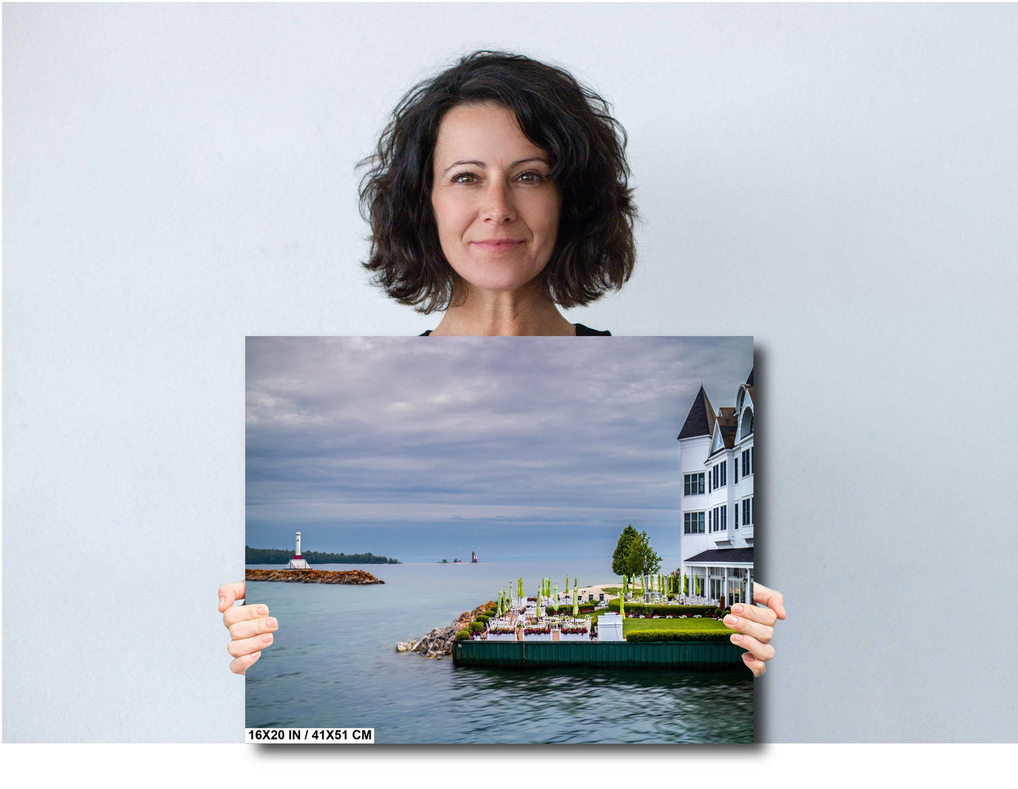 Mackinac Island Retreat: Print Wall Art Hotel Iroquois Mackinac Island Side View Michigan Photography Aluminum/Acrylic/Metal/Canvas