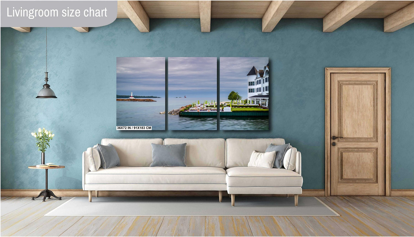 Mackinac Island Retreat: Print Wall Art Hotel Iroquois Mackinac Island Side View Michigan Photography Aluminum/Acrylic/Metal/Canvas