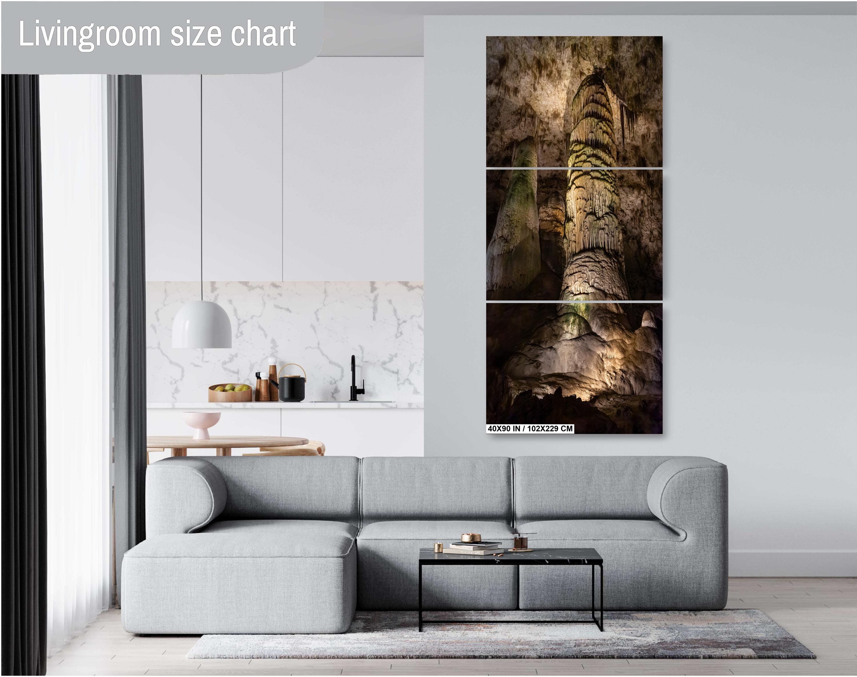 Carlsbad Caverns Print: New Mexico Cave Formations Wall Art