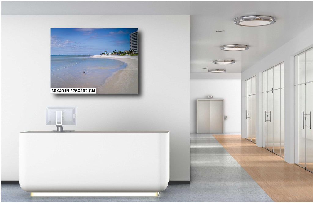 Fort Myers Beach Before The Storm: Print Florida DiamondHead Beach Resort in Fort Myers, Florida Seascape Wall Art Aluminum/Metal/Canvas