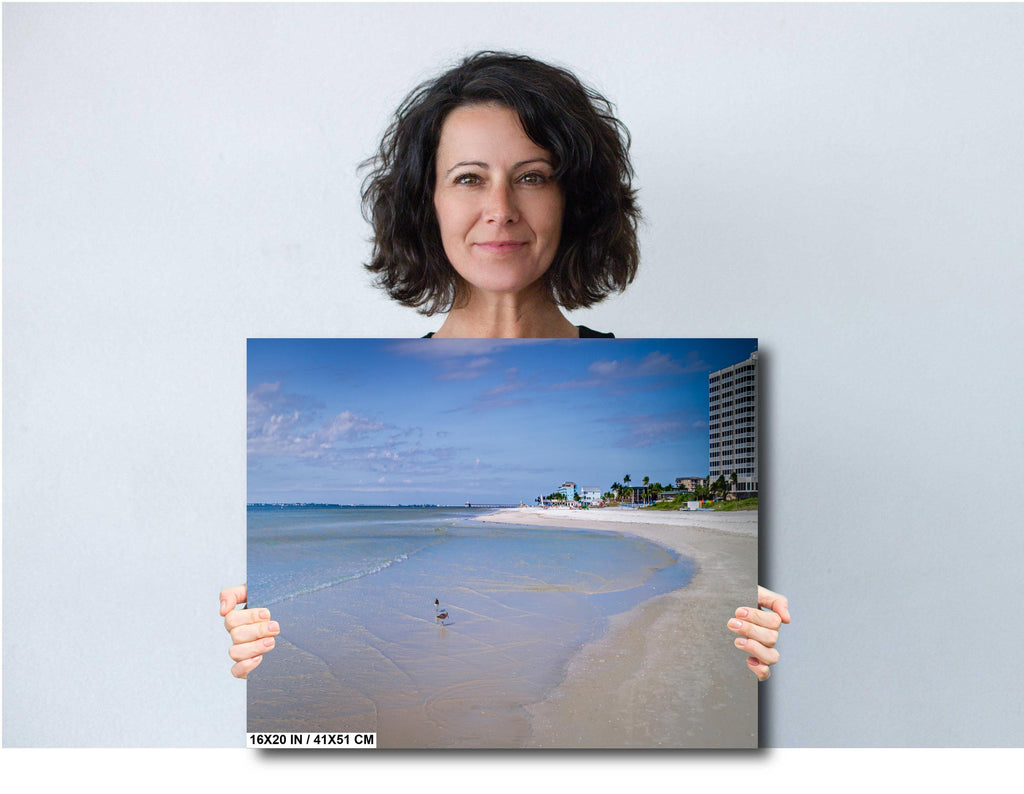 Fort Myers Beach Before The Storm: Print Florida DiamondHead Beach Resort in Fort Myers, Florida Seascape Wall Art Aluminum/Metal/Canvas