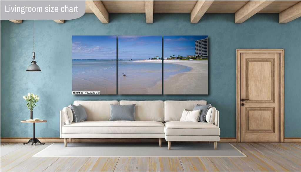 Fort Myers Beach Before The Storm: Print Florida DiamondHead Beach Resort in Fort Myers, Florida Seascape Wall Art Aluminum/Metal/Canvas