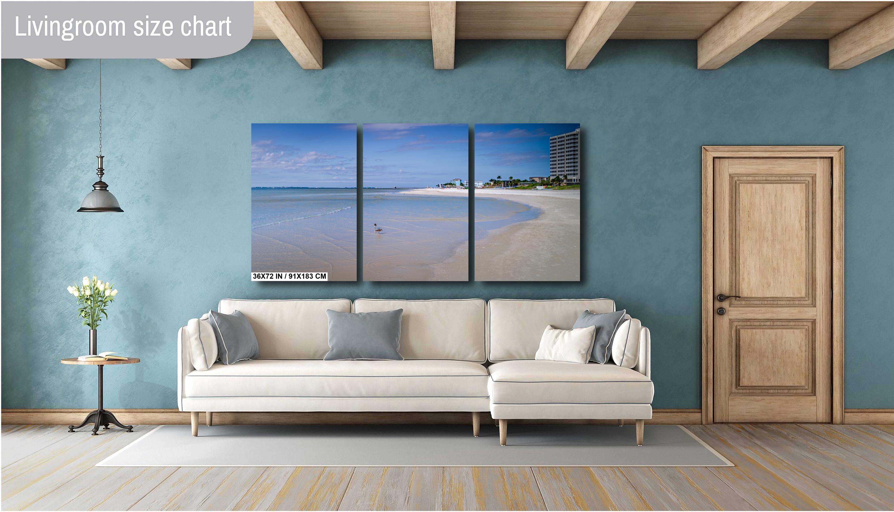 Fort Myers Beach Before The Storm: Print Florida DiamondHead Beach Resort in Fort Myers, Florida Seascape Wall Art Aluminum/Metal/Canvas