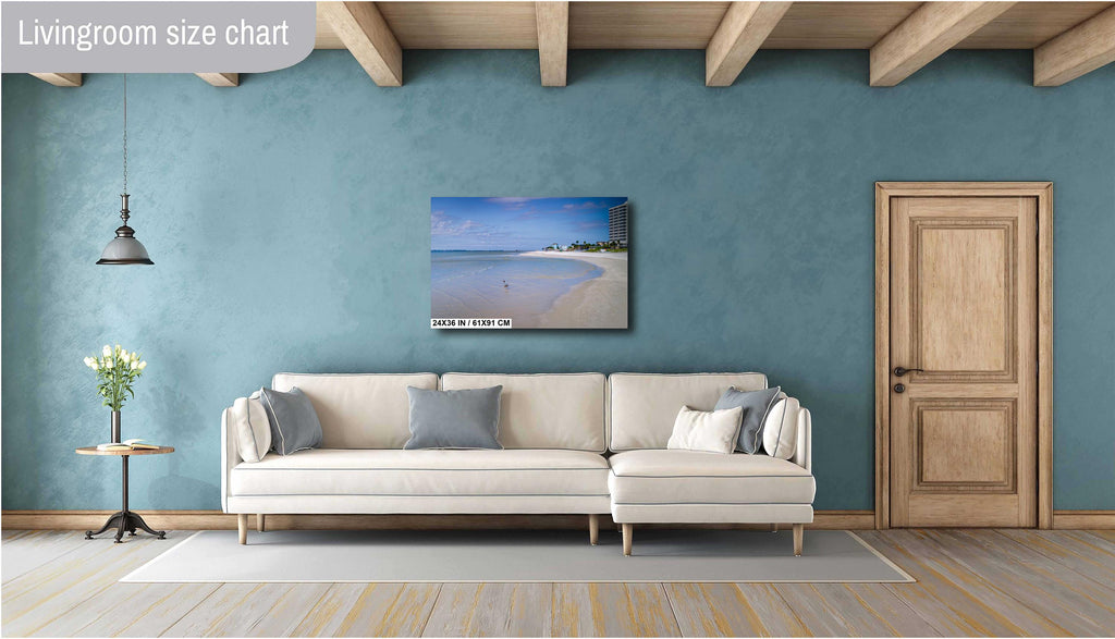 Fort Myers Beach Before The Storm: Print Florida DiamondHead Beach Resort in Fort Myers, Florida Seascape Wall Art Aluminum/Metal/Canvas