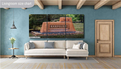 Bandelier National Monument Sign Print: Los Alamos, New Mexico Wall Art