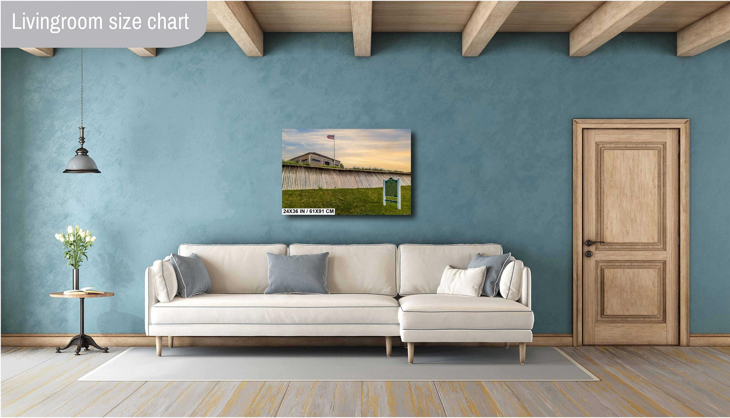 Fort Holmes Sign: Mackinac Island Historical Photography Wall Art