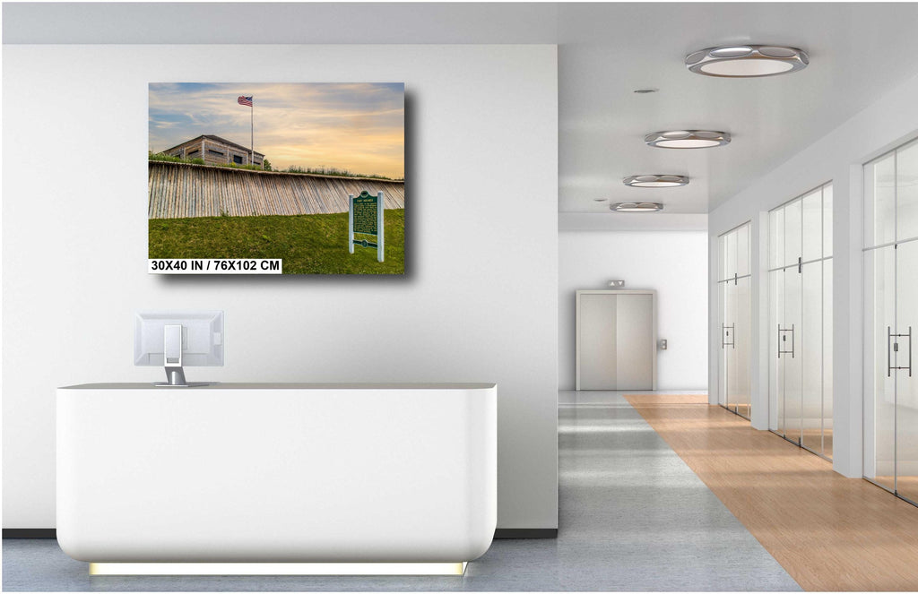 Fort Holmes Sign: Mackinac Island Historical Photography Wall Art
