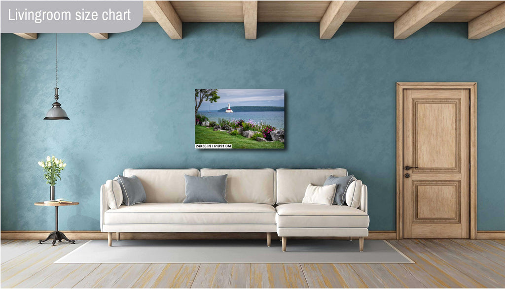 Mackinac Island: Round Light, Michigan Nautical Photography Wall Art