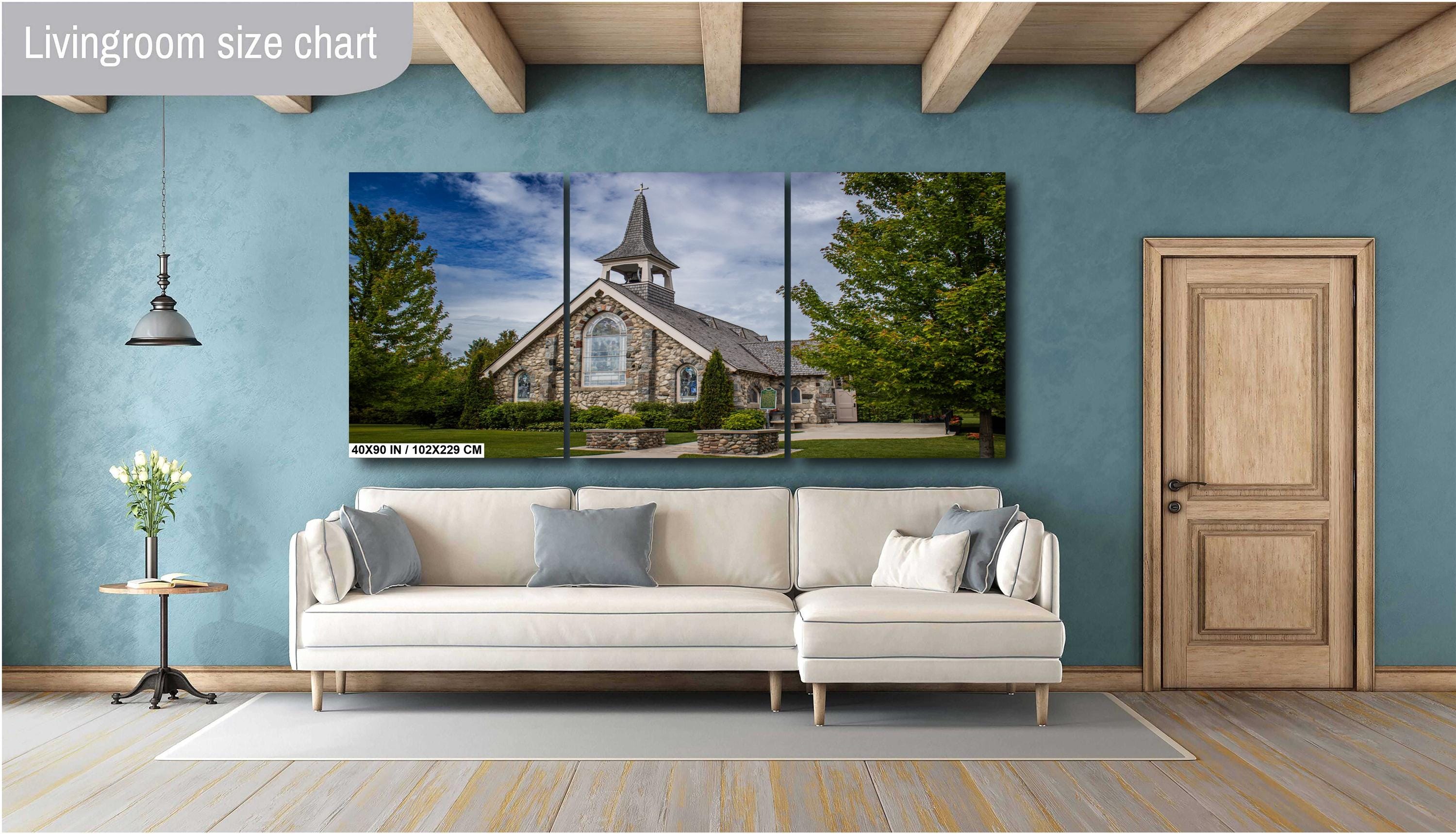 Mackinac Island Stone Church: Michigan Historic Photography Wall Art