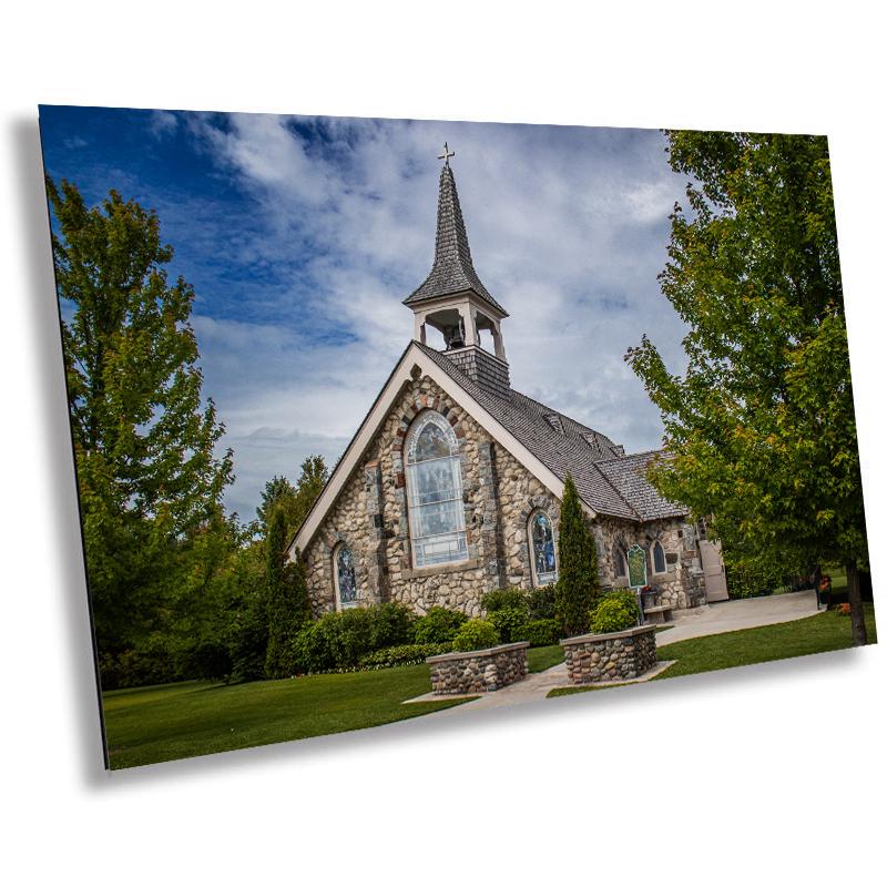 Mackinac Island Stone Church: Michigan Historic Photography Wall Art