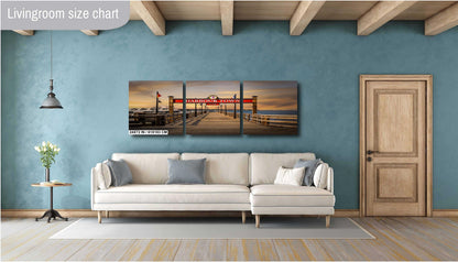 Harbour Town Greetings: Harbour Town Pier Wall Art Print Welcome Hilton Head Island South Carolina Seascape Aluminum/Acrylic/Metal/Canvas