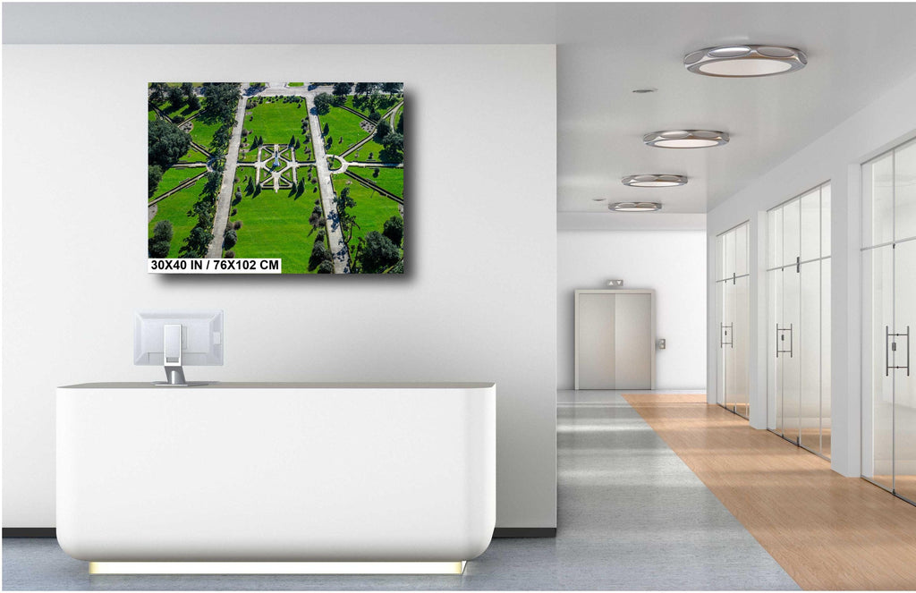 Baton Rouge Capitol Grounds: Observation Tower view from the Capitol Metal Acrylic Print Wall Art Downtown Louisiana Aluminum/Metal/Canvas