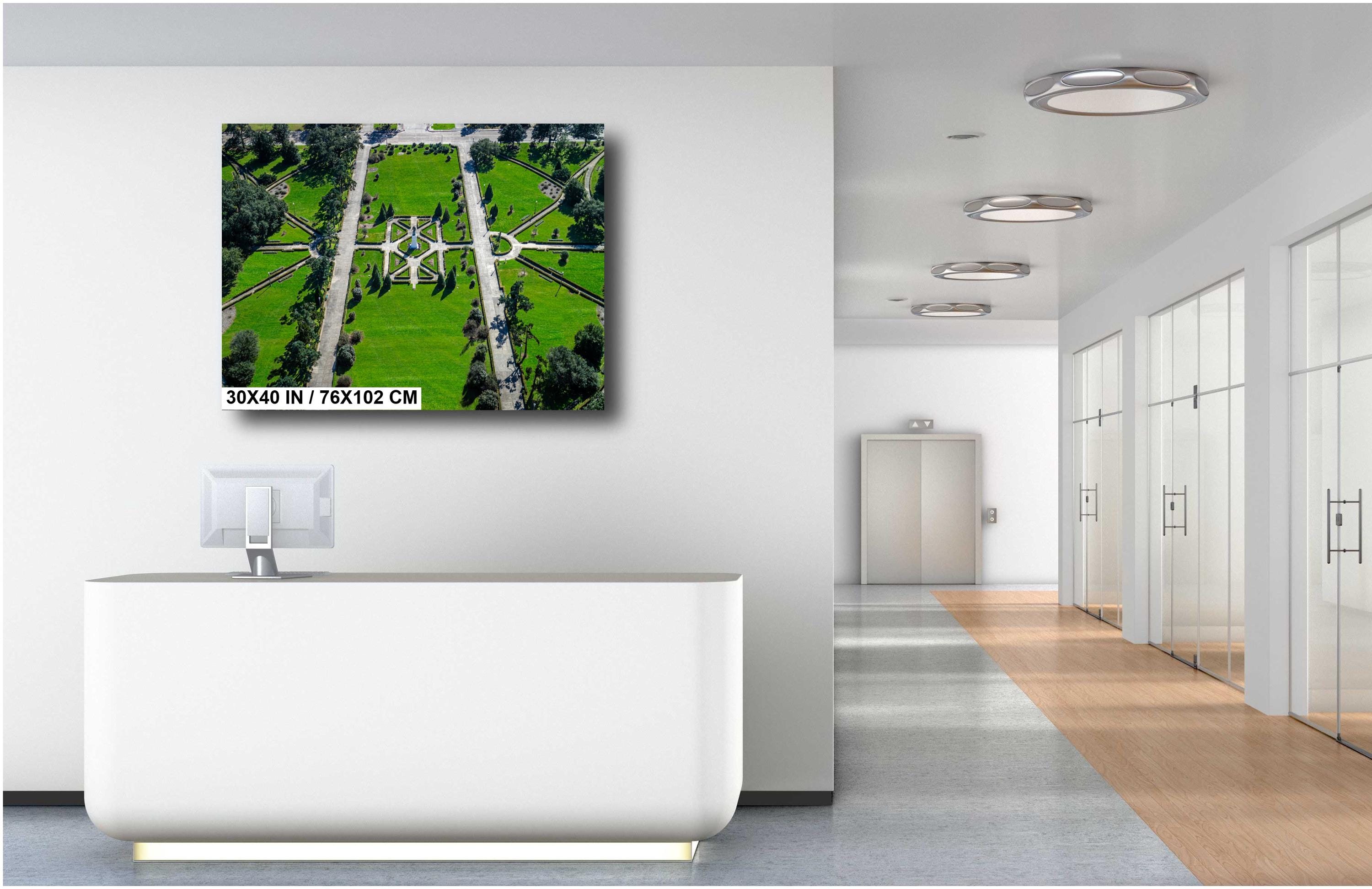 Baton Rouge Capitol Grounds: Observation Tower view from the Capitol Metal Acrylic Print Wall Art Downtown Louisiana Aluminum/Metal/Canvas