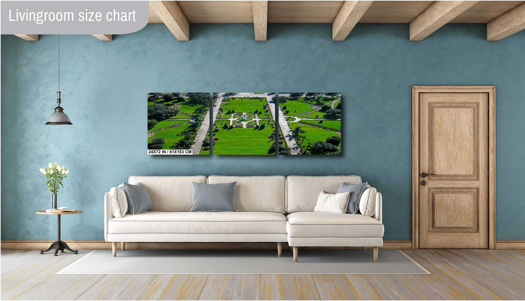 Baton Rouge Capitol Grounds: Observation Tower view from the Capitol Metal Acrylic Print Wall Art Downtown Louisiana Aluminum/Metal/Canvas