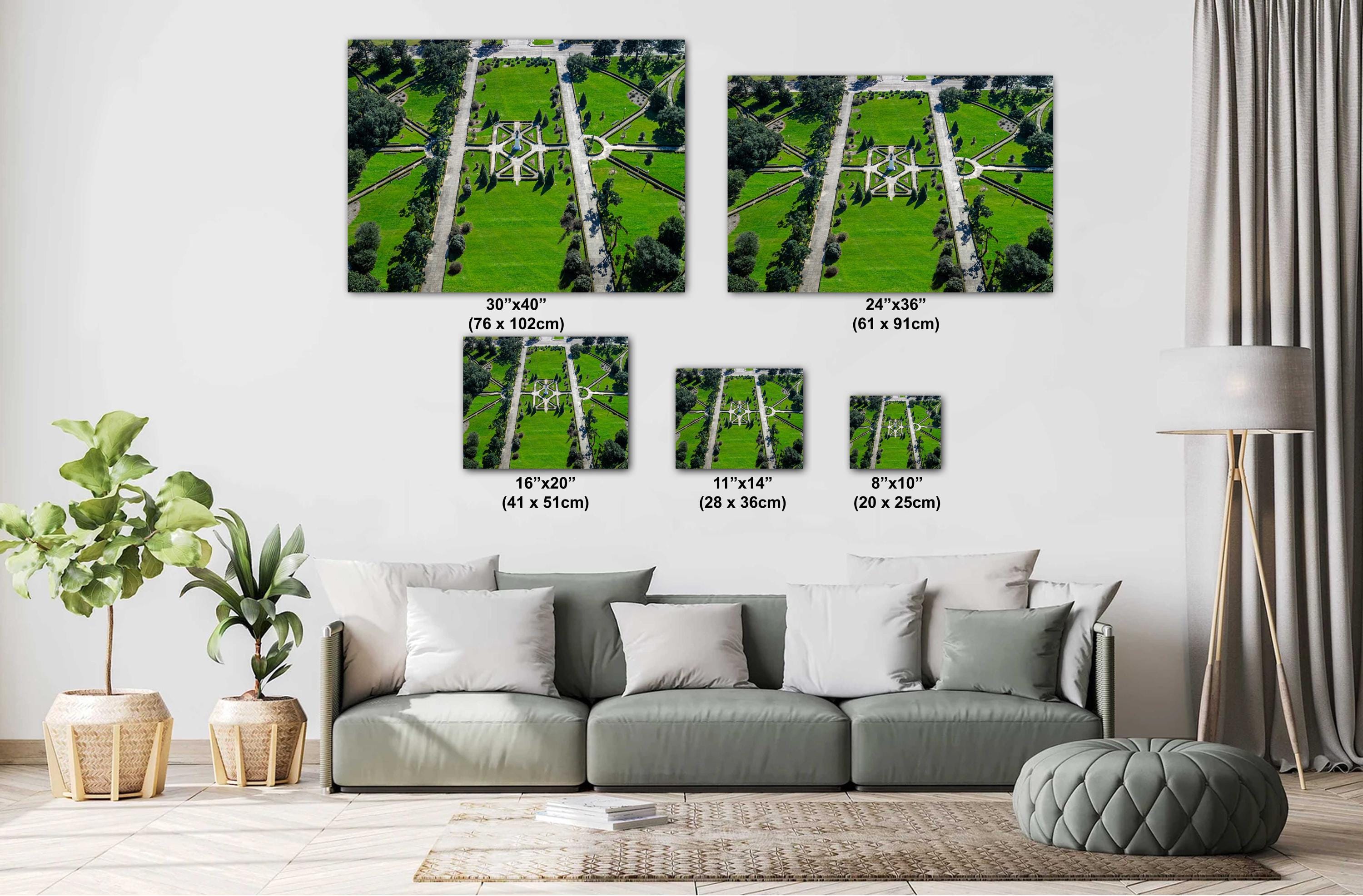 Baton Rouge Capitol Grounds: Observation Tower view from the Capitol Metal Acrylic Print Wall Art Downtown Louisiana Aluminum/Metal/Canvas