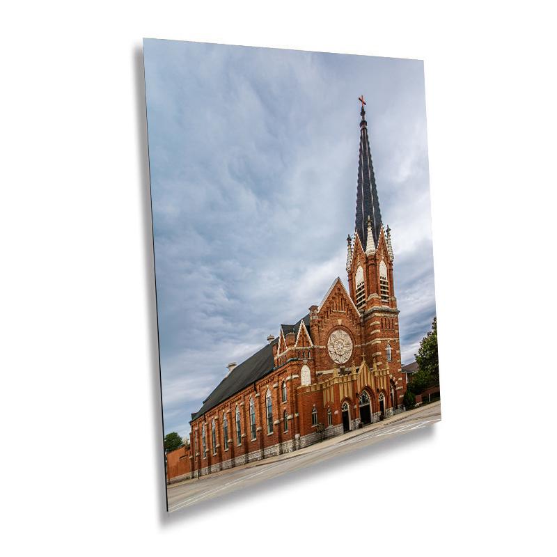 St. Willebrord Catholic Church: Green Bay Gothic Architecture Photography Wall Art