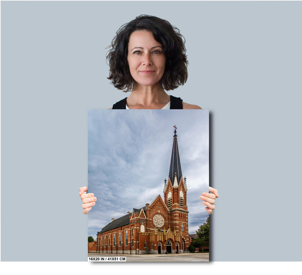 St. Willebrord Catholic Church: Green Bay Gothic Architecture Photography Wall Art