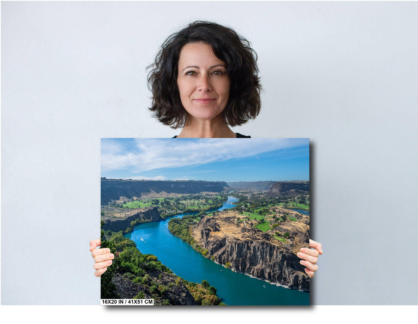 Snake River Canyon Print: Twin Falls Idaho Panoramic View