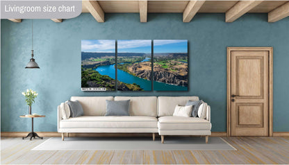 Snake River Canyon Print: Twin Falls Idaho Panoramic View