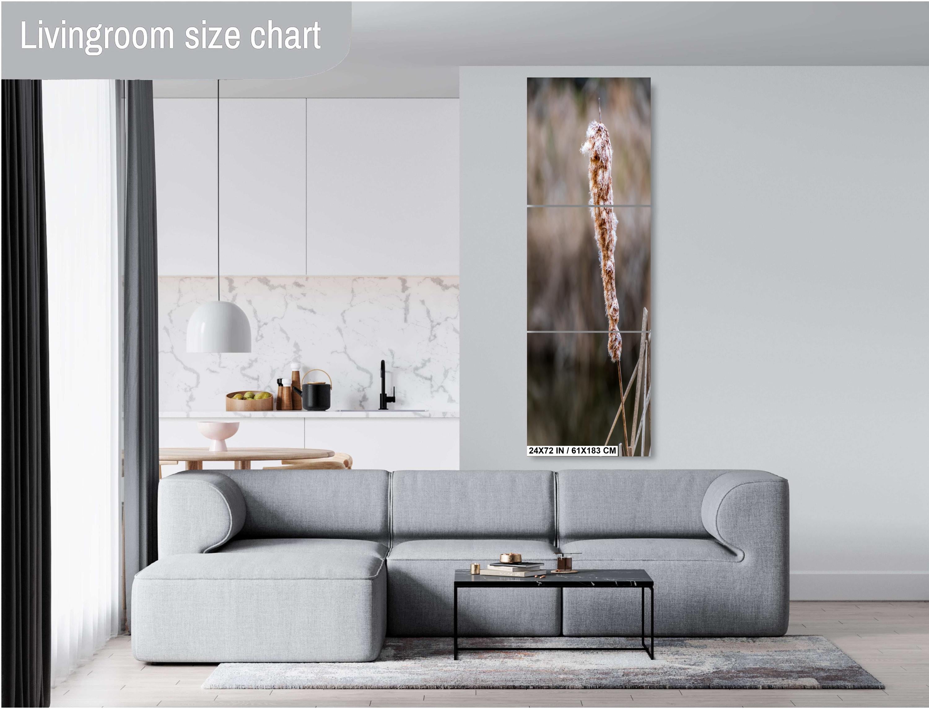Cattails' Caress: Cattail Nature's Embrace in Spring Wall Art Print Hilton Head South Carolina Cattail Plant in Spring Aluminum/Metal/Canvas