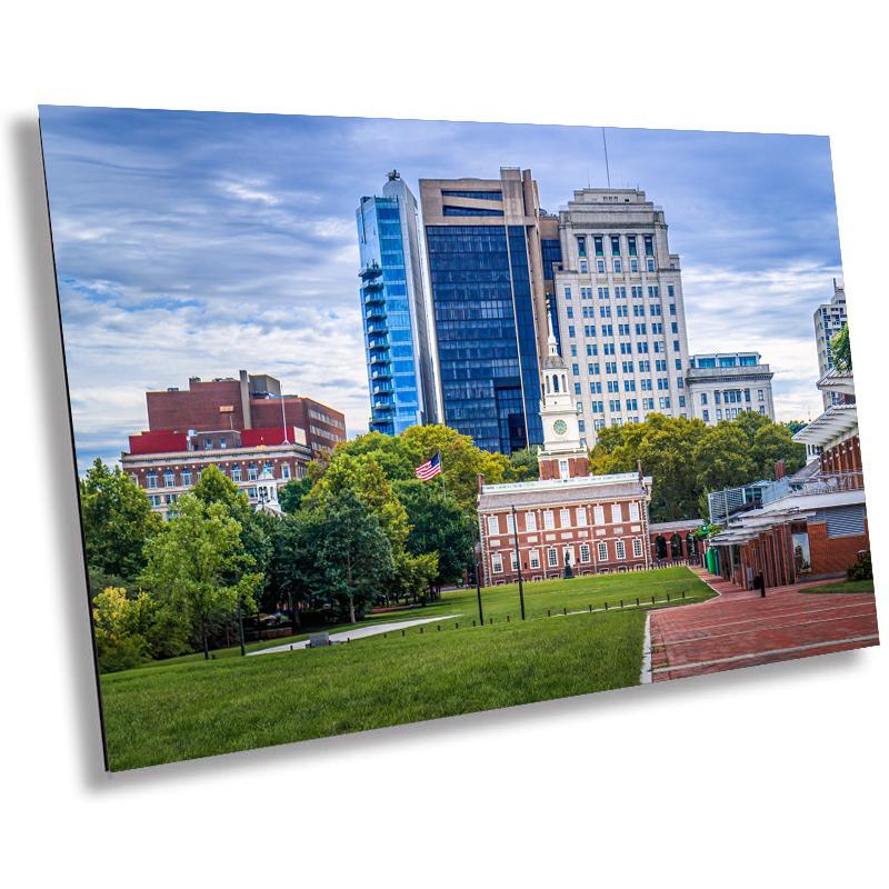 Philadelphia Skyline Print: Independence Hall, Urban Cityscape Wall Art