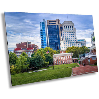 Philadelphia Skyline Print: Independence Hall, Urban Cityscape Wall Art