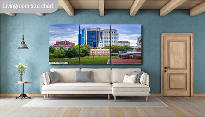 Philadelphia Skyline Print: Independence Hall, Urban Cityscape Wall Art