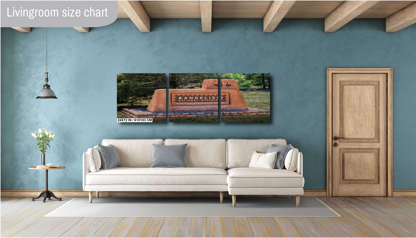 Bandelier National Monument Sign Print: Los Alamos, New Mexico Wall Art