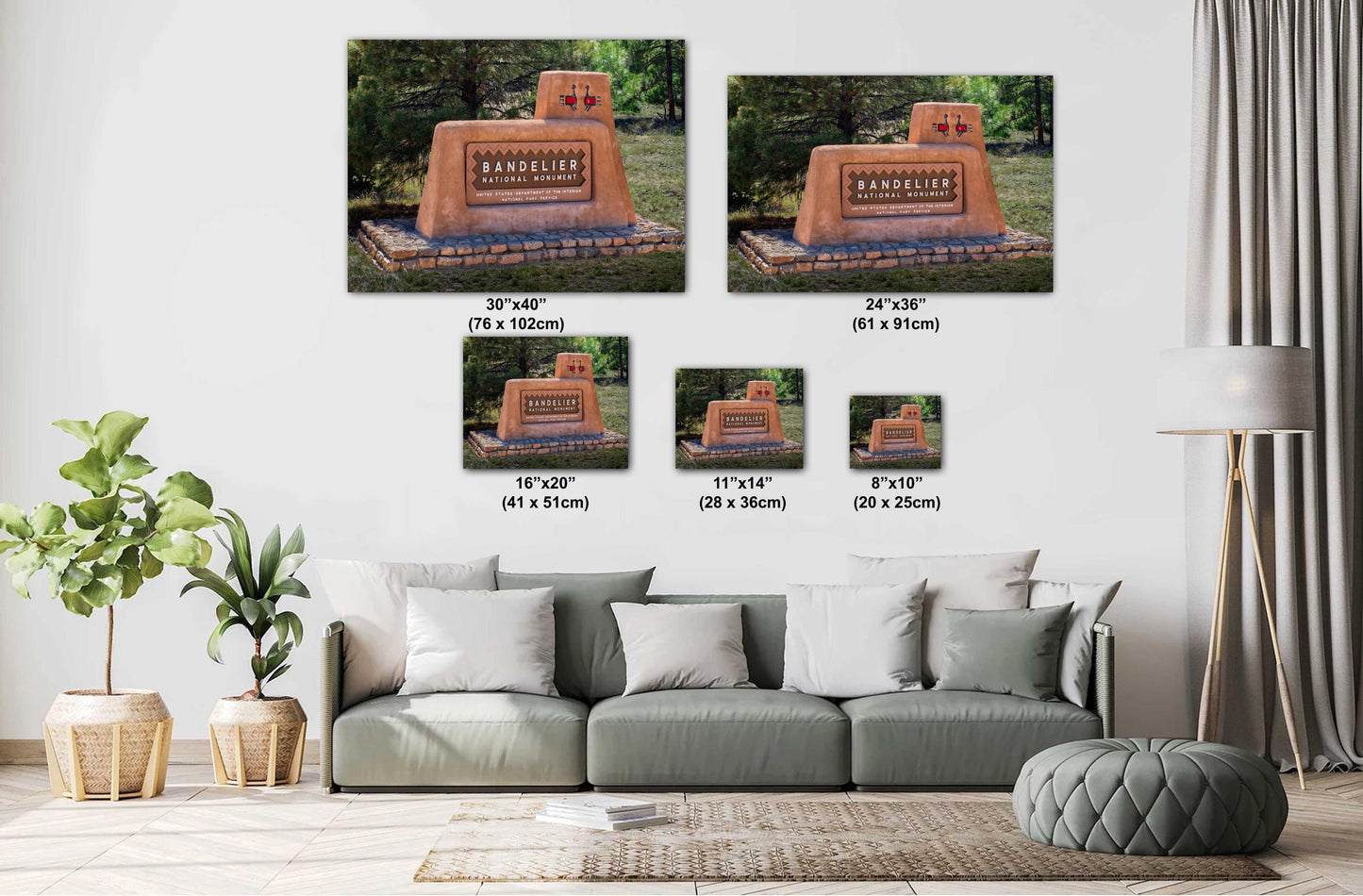 Bandelier National Monument Sign Print: Los Alamos, New Mexico Wall Art