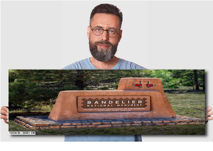 Bandelier National Monument Sign Print: Los Alamos, New Mexico Wall Art