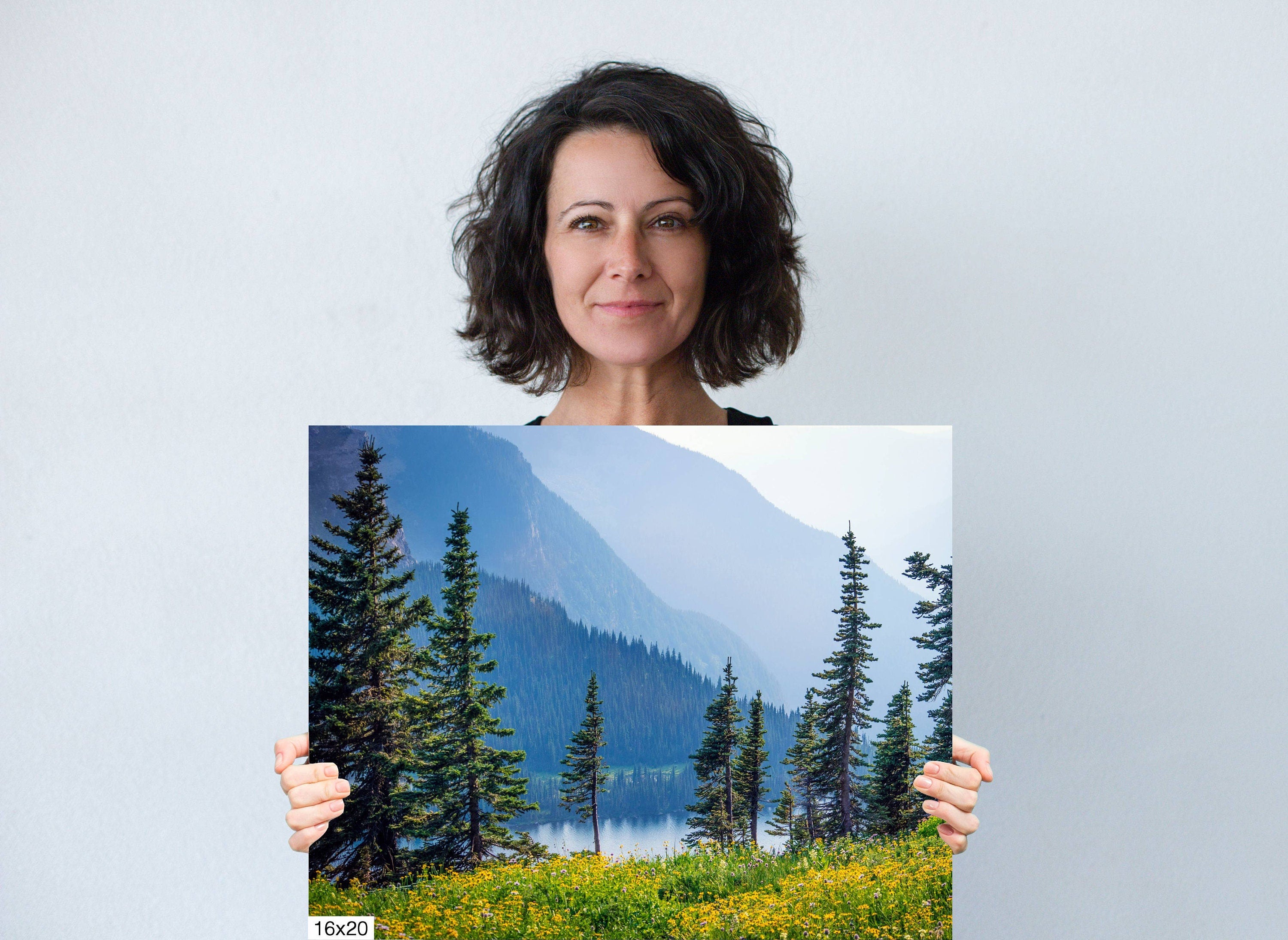 Glacier National Park Print: Summer Wildflowers Landscape Wall Art