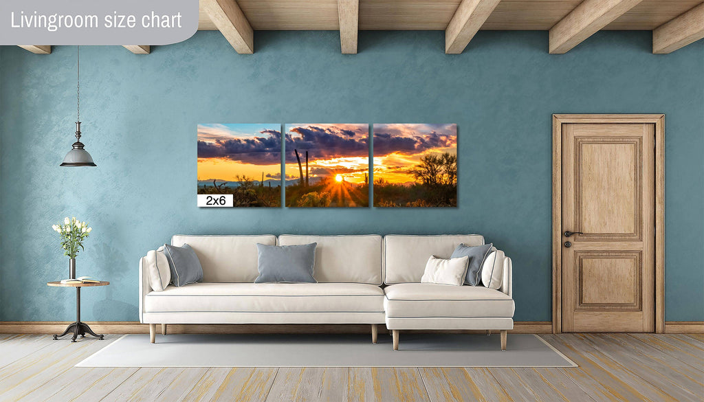 Sonoran Desert Sunset: Tucson Mountain Park Landscape Photography Wall Art