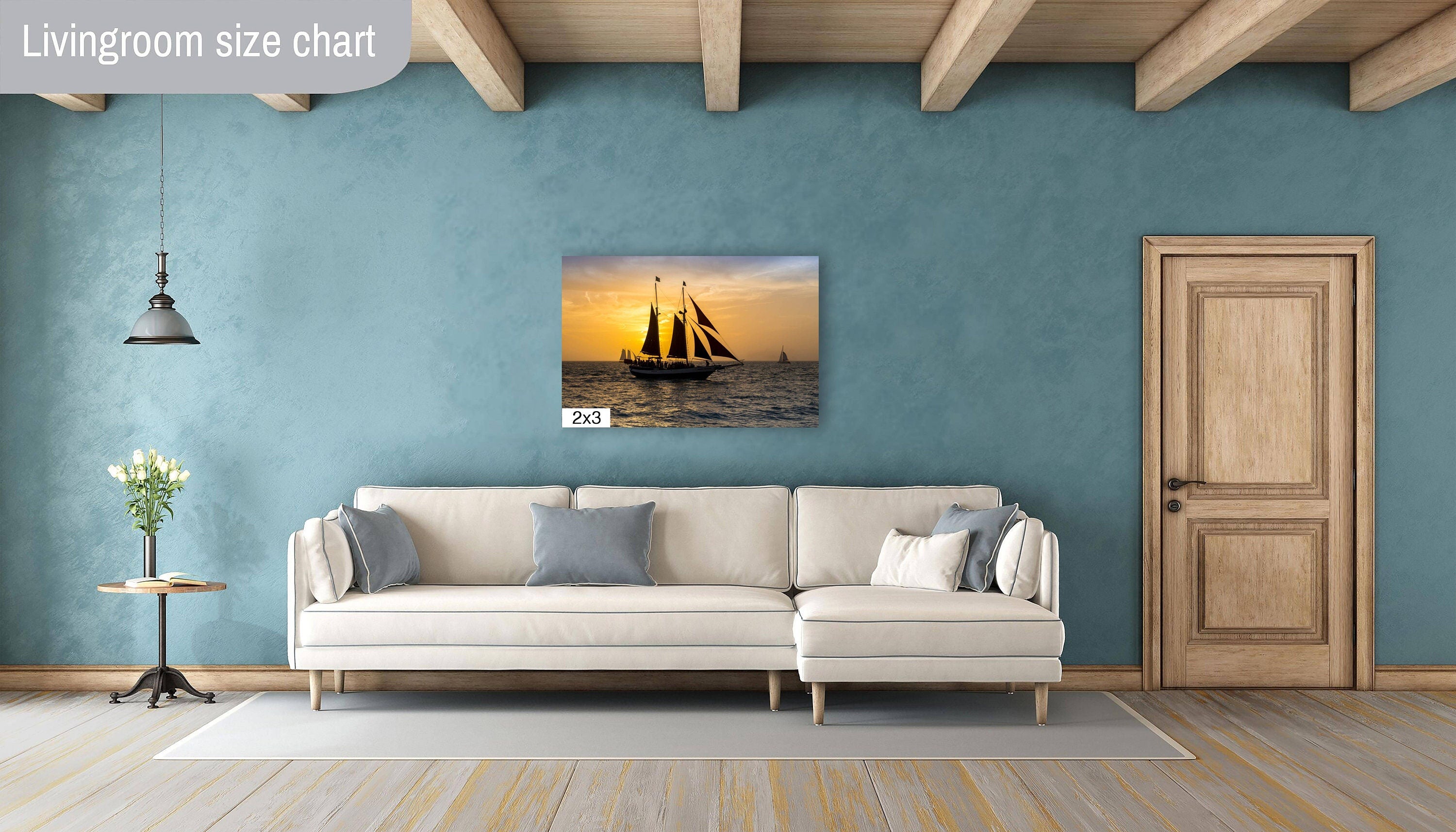 Sailing into Twilight: Sunset Cruise Key West Florida Seascape Home Decor Wall Art Nautical Print